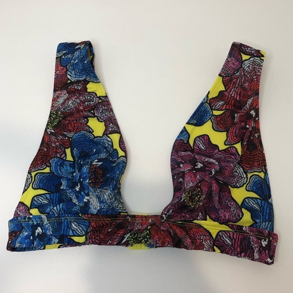 ASOS Swim floral bikini swim top size 6 - Picture 1 of 12